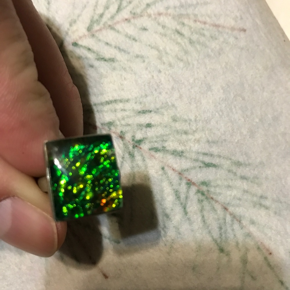 NEW! Beautiful AMMOLITE .925 Ring -Sz 7
